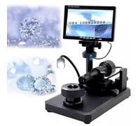 7 Inch LCD Digital Microscope, Digital Diamond Girdle Viewer, 30-110X Magnification, Biological Microscope with LED Fill Light, Focusing Distance 20mm for Diamond Inscription Viewer