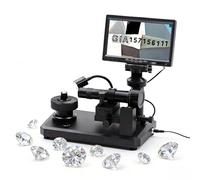 7 Inch LCD Digital Microscope with LED Light, Jewelry Testing Instrument for Diamond Inscription, Waist Code Magnifying & Identification