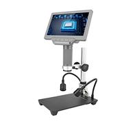 7 inch LCD Screen Video Microscope 1200X with 32GB TF Card 1080P IR Remote Adjustable Metal Stand LED USB Output for Electronics Repair Jewelry Birds Observing and Industry Use