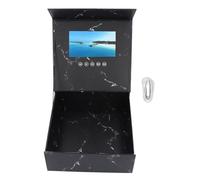 7 Inch LCD Video Greeting Card Present Box, Electronic Gift Box with HD Screen, Supports MP4 JPEG Playback, Rechargeable for Wedding Birthday Xmas Anniversary DIY