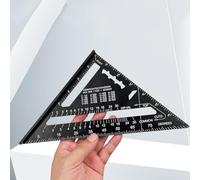 7 Inch Metric Aluminium Square, 90/45 Degree Try Square for Woodworking, Laser Engraved Scale