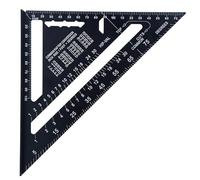 7 Inch Metric Rafter Square - Aluminum Carpenter's Precision Tool, Roofing Triangle Ruler with Protractor