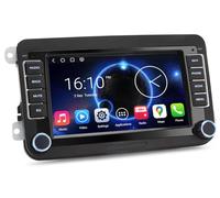 7 Inch Qualcomm 4GB+64GB Android 14 Car Stereo Sat Nav for VW Polo 6R Golf 5 Golf 6 Passat B6 Tiguan Touran EOS Bora Seat Skoda Radio CarPlay & Android Auto Wifi Bluetooth 5.1 DSP Canbus SWC