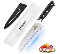 7 inch Santoku knife, Kitchen knife Ultra Sharp Knives Japanese Chef knife, German Stainless Steel knife Chef for Cutting Chopping Knives for Meat Vegetable Fruits, with Ergonomic Handle, Gift Box