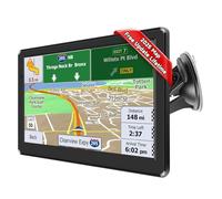 7 Inch Sat Nav for Car, Truck, UK Europe Maps 2025, Voice Turn-by-Turn Guidance, POI Search, Speed Camera Notifications, and Lane Assistance