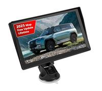 7 inch Sat Nav for Car, Truck, with UK & Europe Maps, Lifetime Free Updates, Support Postcode Search, Voice Guidance, Speed Camera Alert, Lane Guidance Assist, and POI