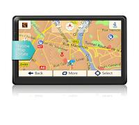 7 Inch Sat Nav UK for Car/Truck, 2025 Free Lifetime Maps, Speed & Low Bridge Warnings, 3D/2D Navigation, 8GB Storage, MP3/MP4 Player, FM Transmitter, Voice Guidance in 30 Languages (X20)