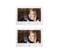 7 Inch Screen HD Digital Photo Frame Electronic Album Full Function Photo Player Easy Share(2PCS White)