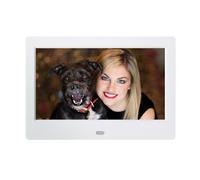 7 Inch Screen HD Digital Photo Frame Electronic Album Full Function Photo Player External Computer Or Hard Disk U Disk(White)