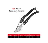 (7 inch Simple) AIRAJ 7/8in New Pruning Shears Bonsai Graft Garden Shears Stainless Steel Pruning Scissors Cut 30mm Thick Branches and PVC Pipes