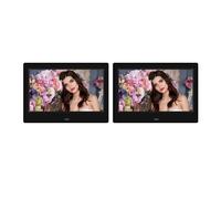 7 Inch Smart Digital Picture Frame LED 800 * 480 720P HD Electronic Digital Photo Frame MP3 MP4 Music Player With Remote Control Easy Share(Black 2PCS)