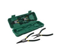 7-Inch Snap for Ring Pliers Set - 4-Piece Internal & External Circlip Pliers with Ergonomic Dual-Material Handles, Non-Slip PVC Grip, and Storage Case