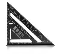 7 Inch Speed Square, Aluminum Alloy Carpenters Measuring Tool, 90 Degree Thickened Triangle Ruler for Woodworking, Angle Measuring & Marking, Ideal for Builders & Joiners