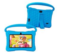 7 Inch Tablet, 2GB RAM 32GB Storage, Android OS with Parental Controls & Protective Case, Expandable to 512GB, Eye Protection Screen - Blue