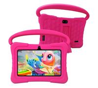 7 Inch Tablet, 2GB RAM 32GB Storage, Android OS with Parental Controls & Protective Case, Expandable to 512GB, Eye Protection Screen - Pink