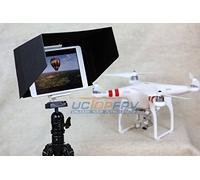 7 Inch Tablet Sun Hood Sun Shade Black with Tripod Mount Compatible for All Version iPad Mini for DJI Phantom 4 3 Professional Advanced DJI Inspire 1 DJI Phantom 2 Vision+ FC40 Transmitter Mount