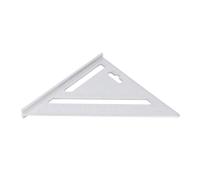 7 Inch Triangle Ruler Aluminum Alloy with Black Matte Finish - Imperial and Metric Scale Triangle Square for Woodworking - Multi Purpose Layout Tool with Rafter Conversion Table (Metric 16CM)