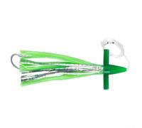 7 Inch Trolling Lure Squid Hook With For Octopus Wing Head For Gt Sea Bait Targeting Tuna And Mahi Purple White Color Heavy Duty Saltwater Fishing Gear For Big Game(9inch C5)