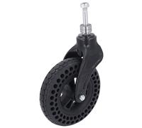 7 Inch Universal Caster TPE Rubber Solid Wheel Replacement for Trolley 75KG Load Capacity Heavy Duty Non Slip Trolley Caster Wheel for Industrial Commercial Use Durable Smooth