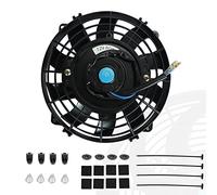 7" inch Universal Slim Fan Push Pull Electric Radiator Cooling 12V Mount Kit Black
