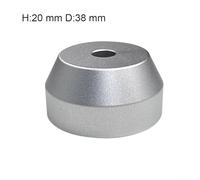 7 Inch Vinyl Turntable Accessory, 45 RPM Adapter Made of Aluminum for Stability and Durability, Easy to Handle and Store (Silver)