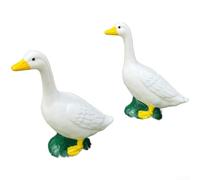 7 Inch White Bird Statue PP Garden Ornament Home Decor Figurine