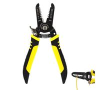 7 Inch Wire Stripper - Multi Gauge Precision Wire Strippers Electrical with Safety Lock for 10-22 AWG Wires - Cable Stripper and Cable Cutter Tool for Copper Aluminum Coaxial Cables