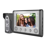 7 Inch Wired Video Intercom Doorbell, Home Security Door Phone, Waterproof Door Bell Chime Kit, Night Vision, Indoor Call Intercom,12 Melodies to Choose, for Home Office(UK)
