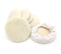 7 Inch Wool Buffing Wheel Pad for Car Polishing and Waxing, Reusable Auto Bonnet Buffer Polishing Pad Compatible with 7" or 9" Polisher Tools ((6PCS)