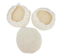 7 Inch Wool Polishing Pad for Car Buffing Wheel Paint Correction, Lambswool Buffer Polishing Wheel Compatible with 180mm Rotary Tools, 6 Pack