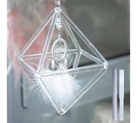 7 Inches Merkaba Crystal Singing Pyramid Quartz Sound Healing Hand Percussion Musical Instrument Yoga Bowl With Two Types Crystal Striker