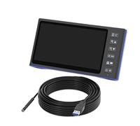 7'' IPS Screen Endoscope Car Inspection Borescope Single Dual Triple Lens Video Autofocus Camera Waterproof USB Cable With LEDs(1m,5.5MM Single)