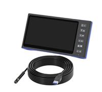 7'' IPS Screen Endoscope Car Inspection Borescope Single Dual Triple Lens Video Autofocus Camera Waterproof USB Cable With LEDs(1m,5.5MM Dual)