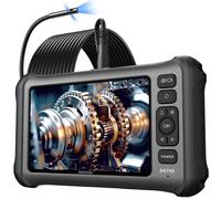 7'' IPS Screen Endoscope Inspection Camera, DEPSTECH 1080P Triple-Lens Inspection Camera with Lights, Split Screen, 16.5FT IP67 Waterproof Drain Snake Camera Cable, Sound Recording, Gadgets for Men