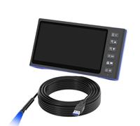 7‘’ IPS Screen Endoscope Video USB Probe Autofocus Camera Single Dual Triple Lens Car Pipe Sewer Inspection Borescope Waterproof(1m,8MM Triple 7Inch)