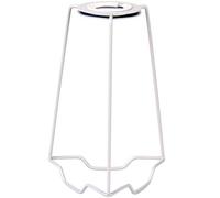 7” Lamp Shade Carrier Holder Gimble/Gimbal Metal Support Frame - Gloss White Steel - Fits 25mm Diameter Lamp Holders Stands