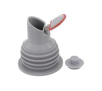 7-Layer Silicone Drain Seal Ring Anti-Overflow Waterproof Pipe Connector For Kitchen Bathroom Sinks Washbasins 35-75mm Diameter Adjustable Grey(2# 60-65mm)