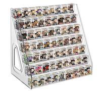 7 Layers Clear Display Shelf for Funko Pop, Clear Acrylic Display Case for Bitty Pop, Mini Collectible Toys Display Shelf for Miniature Mini Action Storage Compatible with Bitty Pops Funko