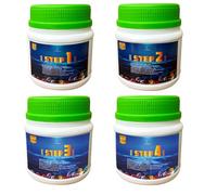 7 LBS Rock Tumbler Grit Set, 4 Step Tumbling Media Coarse/Medium/Pre-Polished/Final Polish, Silicone Carbide Polisher Grit for Any Rock Tumbler, Stone Polisher