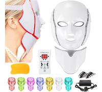 7 LED Photon Therapy Face Mask Anti-Aging Wrinkle Rejuvenation VOGREX White One Size