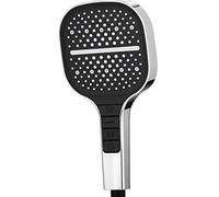 7 Levels Shower Head with Large Panel, High Pressure Shower Heads, Universal Handheld Shower Head Replacement, Water Saving Power Shower Head for Bathroom (Silver)