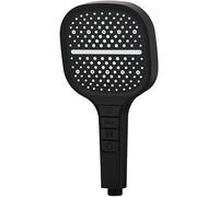 7 Levels Shower Head with Large Panel, High Pressure Shower Heads, Universal Handheld Shower Head Replacement, Water Saving Power Shower Head for Bathroom (Black)