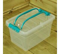 Whitefurze Carry Storage Box 7 L Transparent 31 x 20.5 x 17 cm