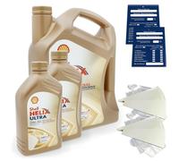 7 Litre Original Shell Helix Ultra Ect C2/C3 0W30 Engine Porsche C30 Sn Api Kit