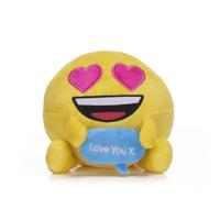Emoji 7" (18cm) Heart Eyes "Love You X!" Emoji Plush Soft Toy