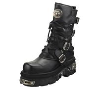 (7 M - 8 W) New Rock Reactor Half Boots Unisex Platform Boots