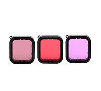 7 Magenta Lens Red Filter Go Pro 7 19×12×5 3pcs Red Underwater Diving Filters Set for 5 6