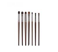 7 Makeup Brushes Set Animal Hair Eyeshadow Brushes Foundation Brushes Smudge Brushes Beginner Portable Beauty Tools(7 PCS)