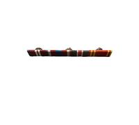 7 Medal Mounting RIBBON BAR AND PIN, Queens Diamond, Platinum Jubilee, King's Coronation And Fire Brigade LSGC