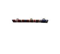 7 Medal Mounting RIBBON BAR AND PIN, Queens Diamond, Platinum Jubilee, King's Coronation And Police LSGC